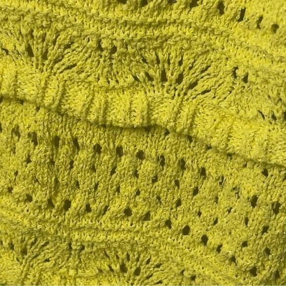 Vibrant Yellow Rachel Zoe Crochet Tank Bodycon Dress, Parties, Cocktails NWT XL - Picture 8 of 12